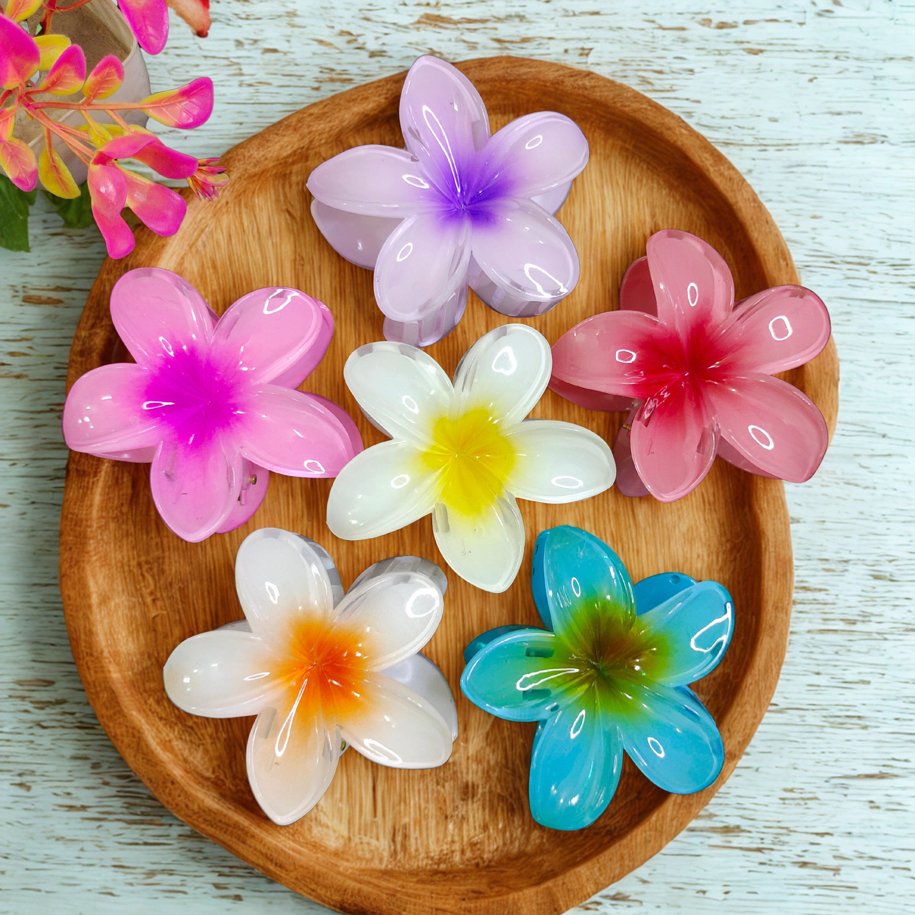 Korean Flower Hair Claws