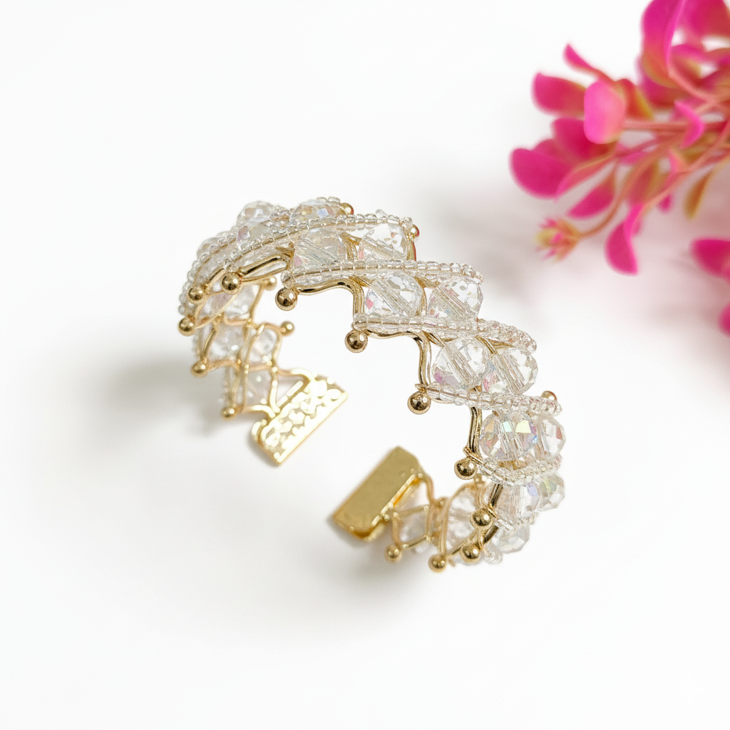 Korean Pearl Amzing Metal Kada