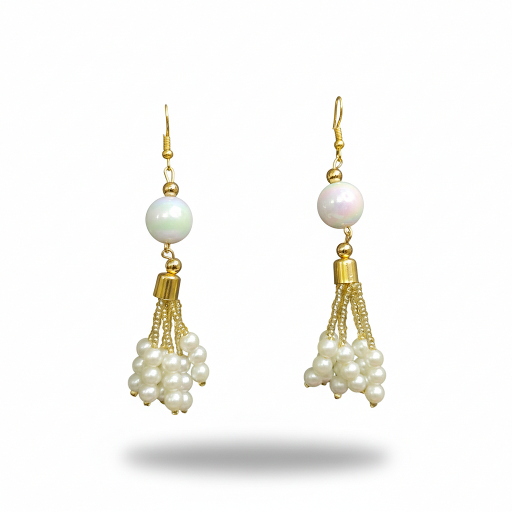 Pearl Golden Jhumka