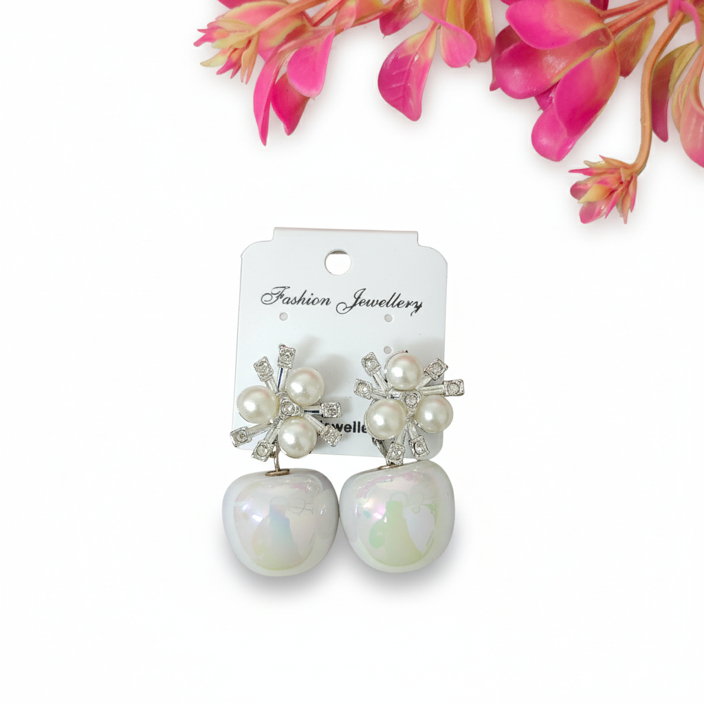 White Pearl Korean Stud
