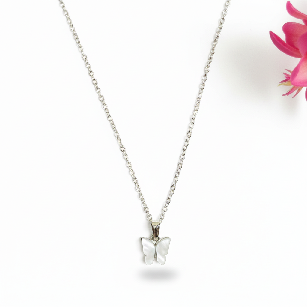 Butterfly White Pendent