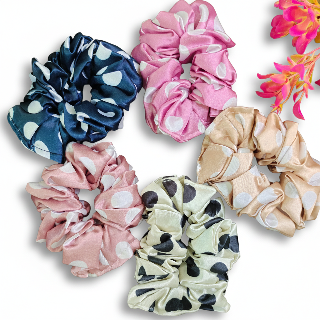 Printed Soft Scrunchies