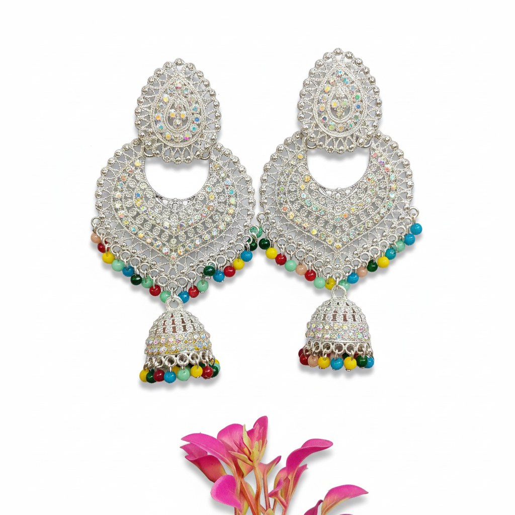 Pearl Glow Multicolor Jhumka
