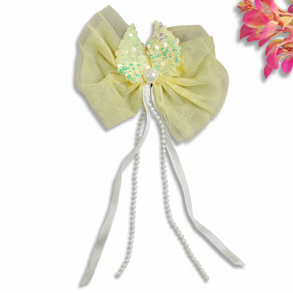 Beautiful Pearl Korean Bow