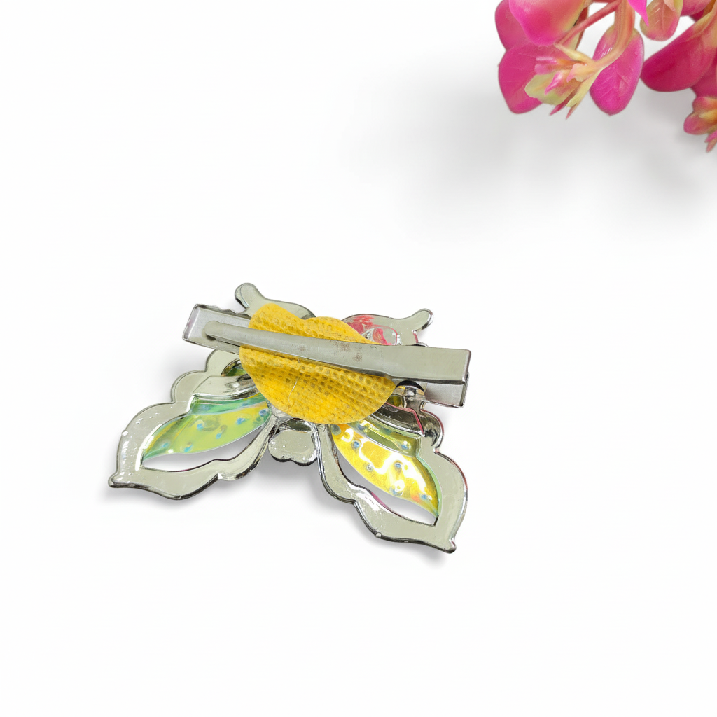 Shiny Metal Hair Clips ( 1 Pair )