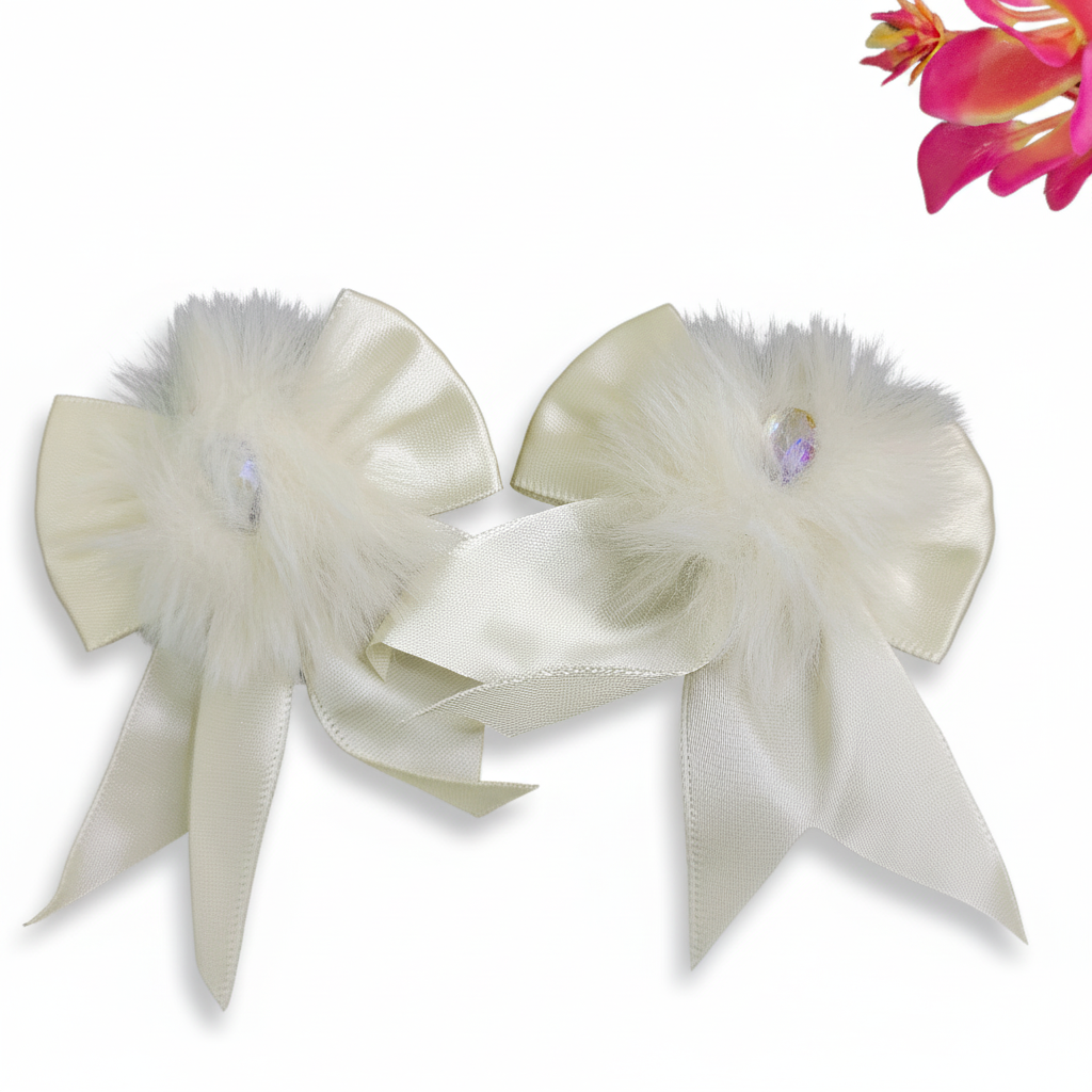 Satin Bow Clips