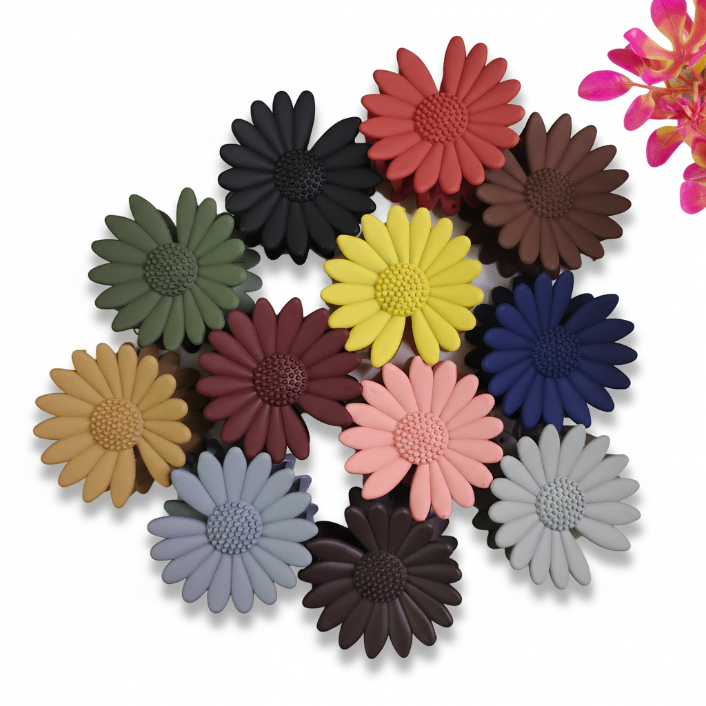 Flower Hair Claw Clips