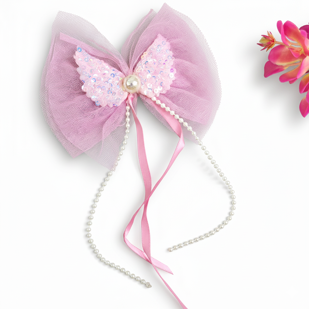 Beautiful Pearl Korean Bow