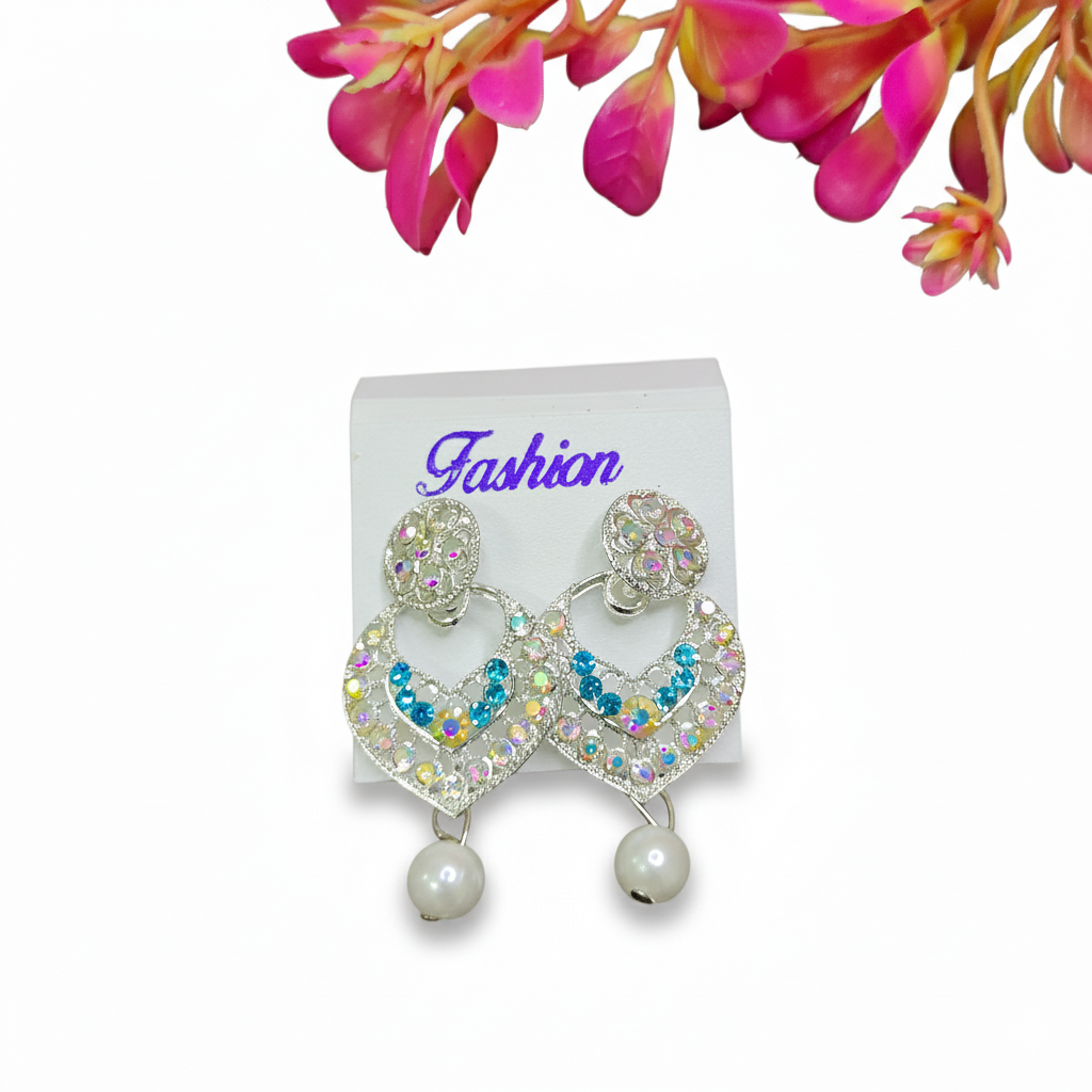 Multicolor Silver Earrings