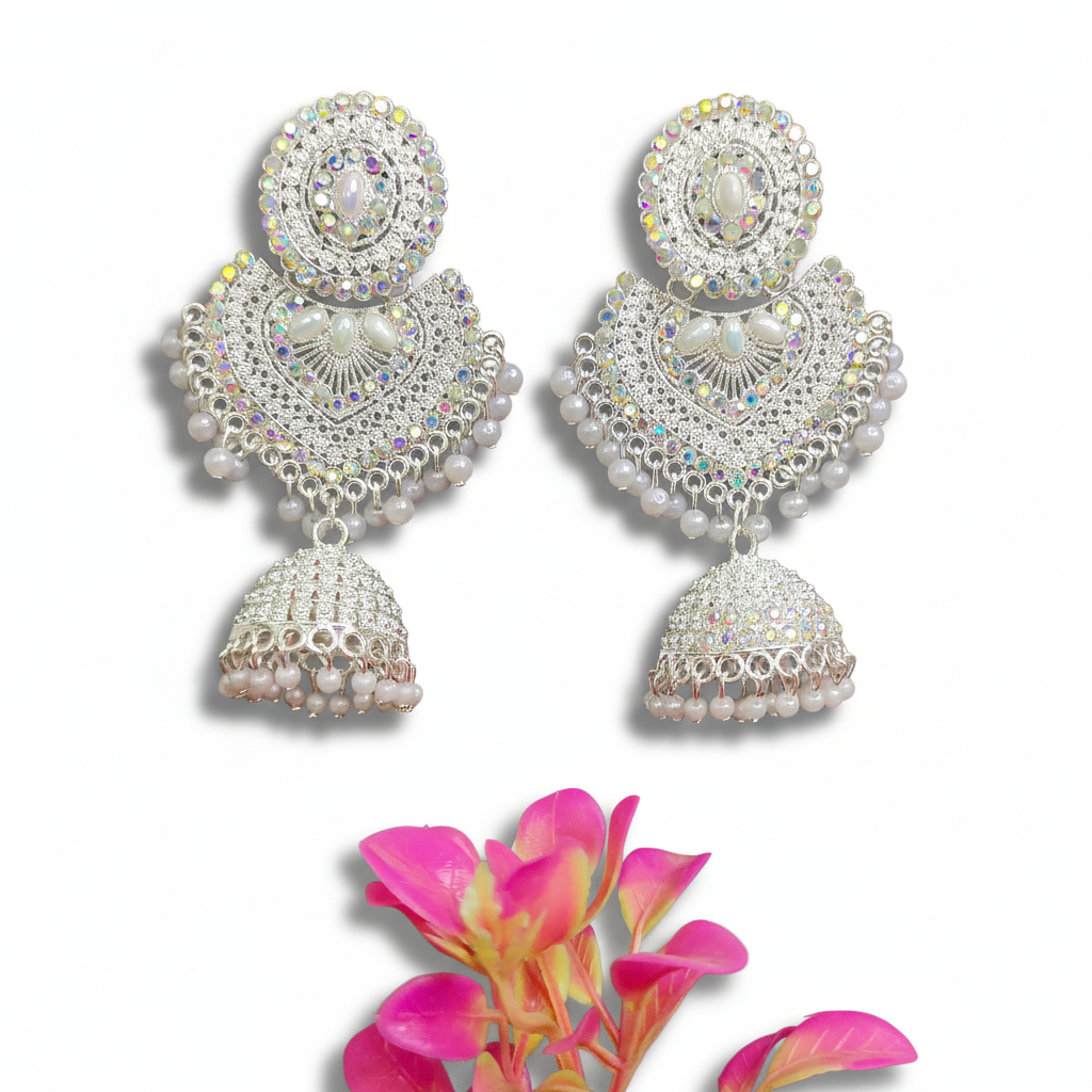Beautiful Pearl Shiny Jhumka