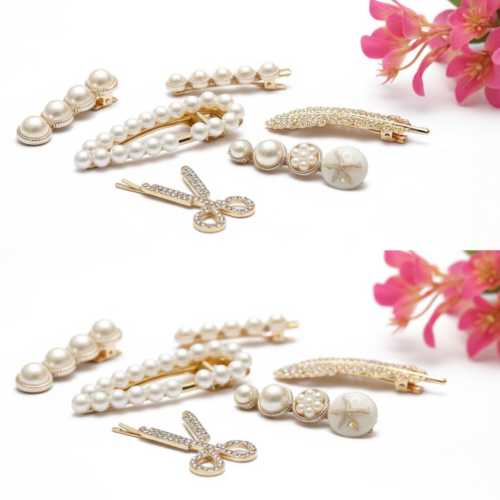 Pearl Korean Clips ( Pack of 5 )