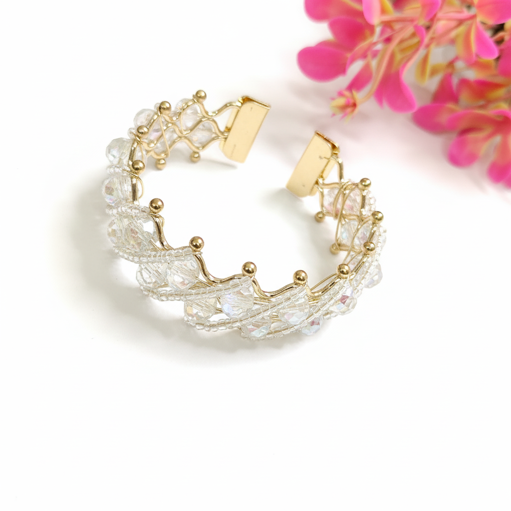 Korean Pearl Amzing Metal Kada