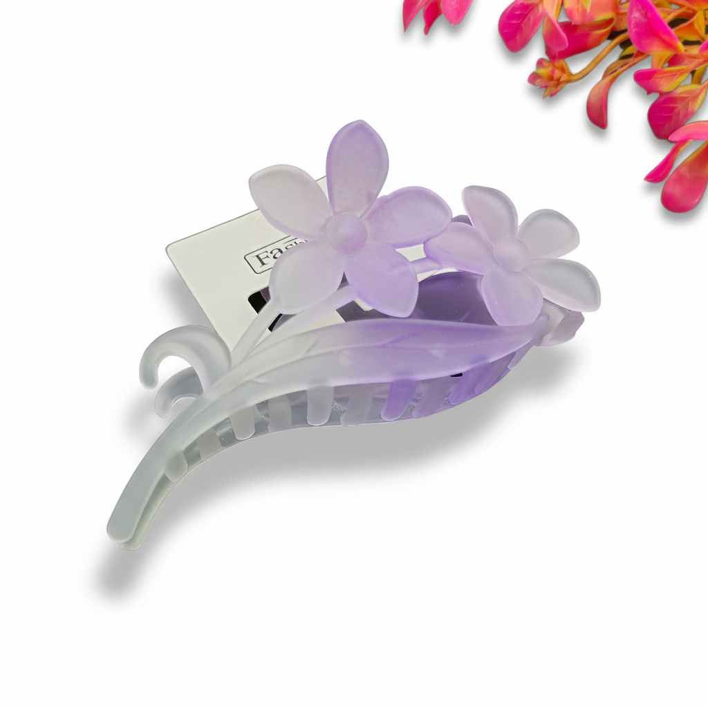 Gradient Flower Hair Claws