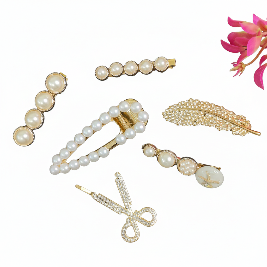 Pearl Korean Clips ( Pack of 5 )