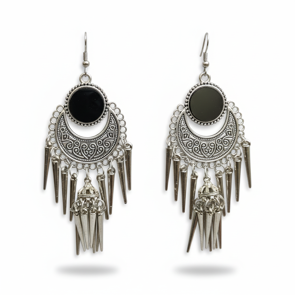 Beautiful Black Oxidised Jhumka