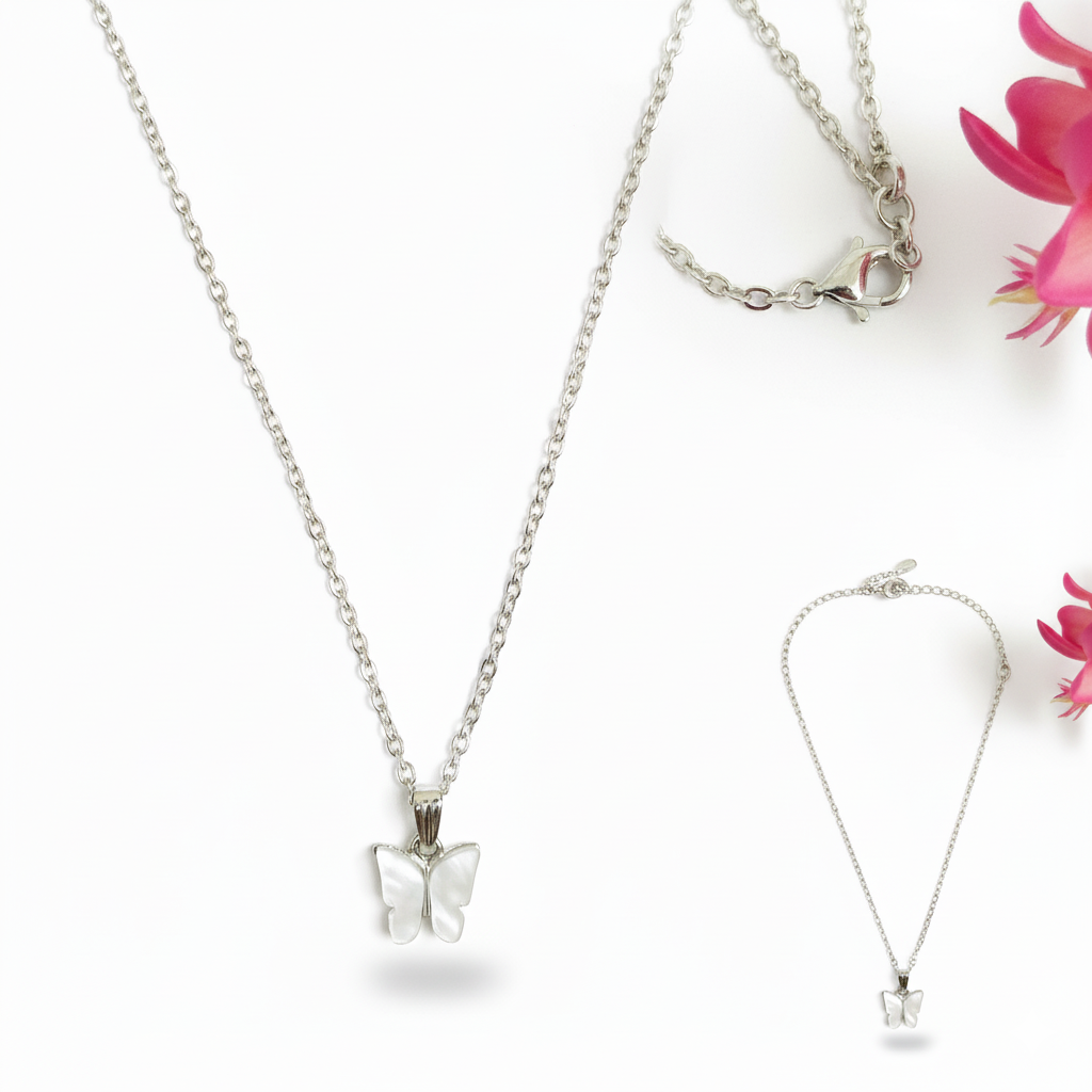 Butterfly White Pendent