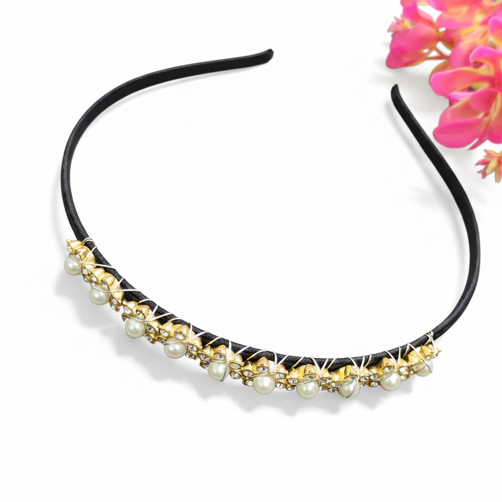 Golden Pearl Headbands