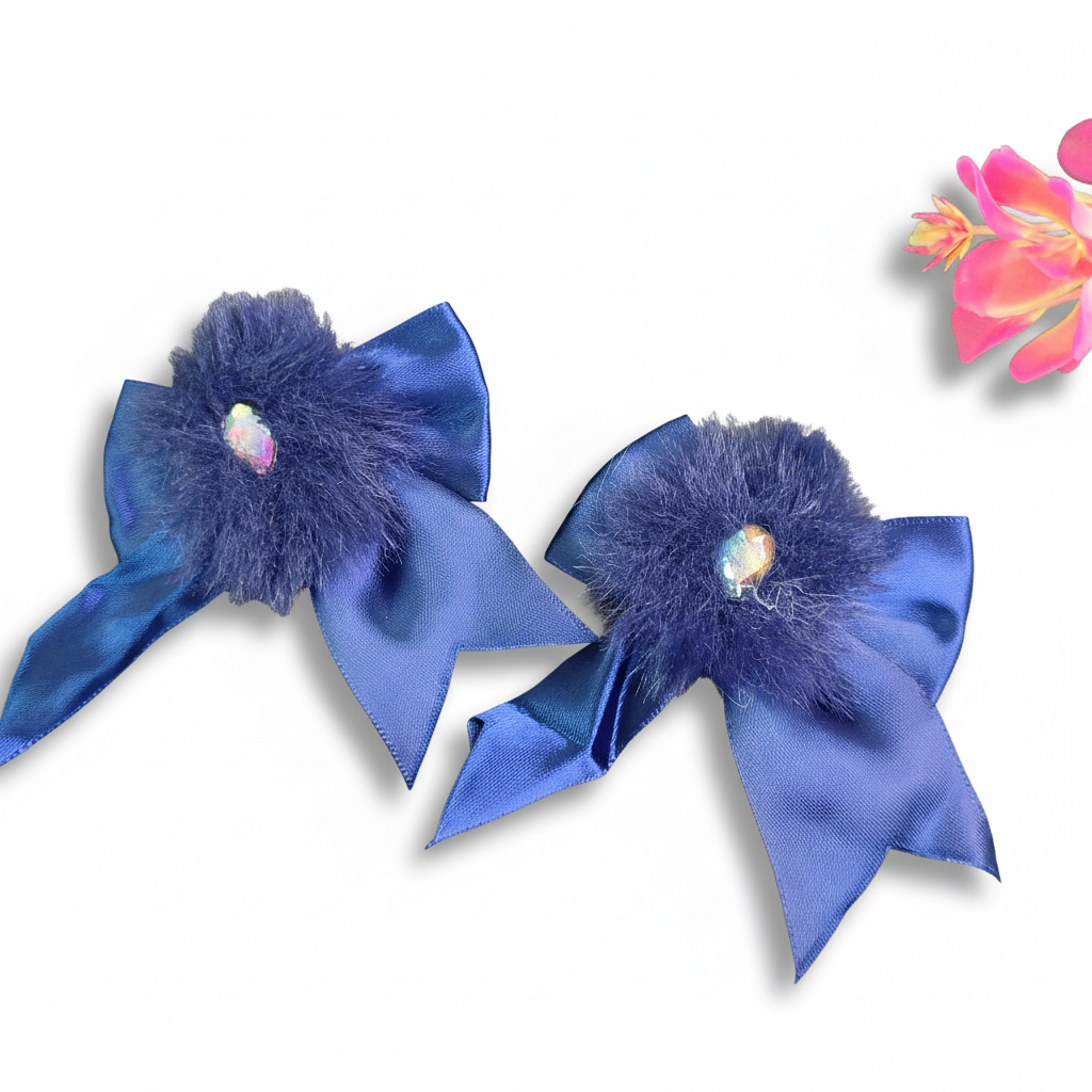 Satin Bow Clips
