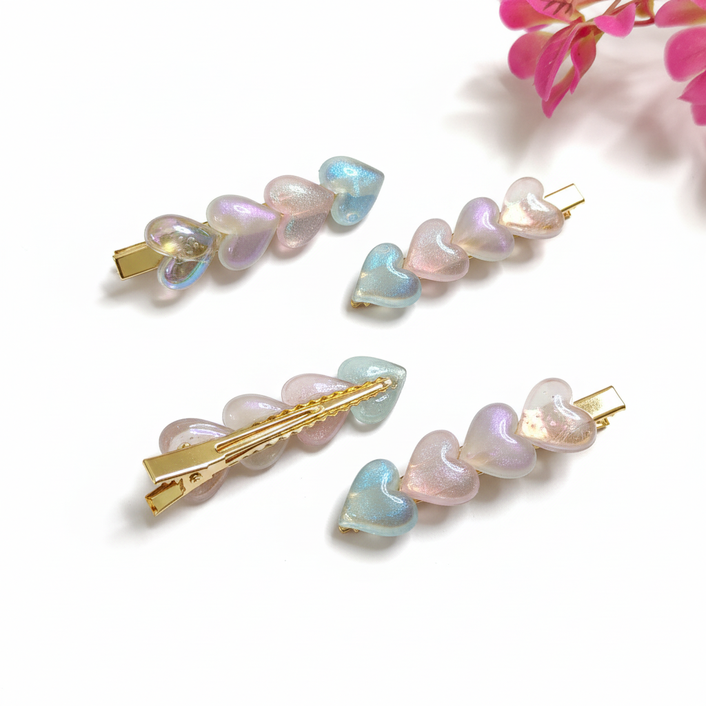 Premium Heart Clips 1 Pair